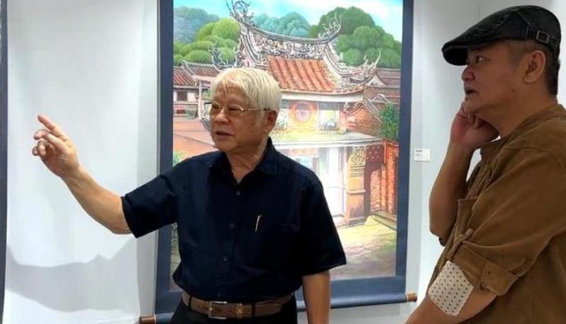 台湾七旬书画家用画作记录两岸古迹风貌：两岸一家亲，不可否认